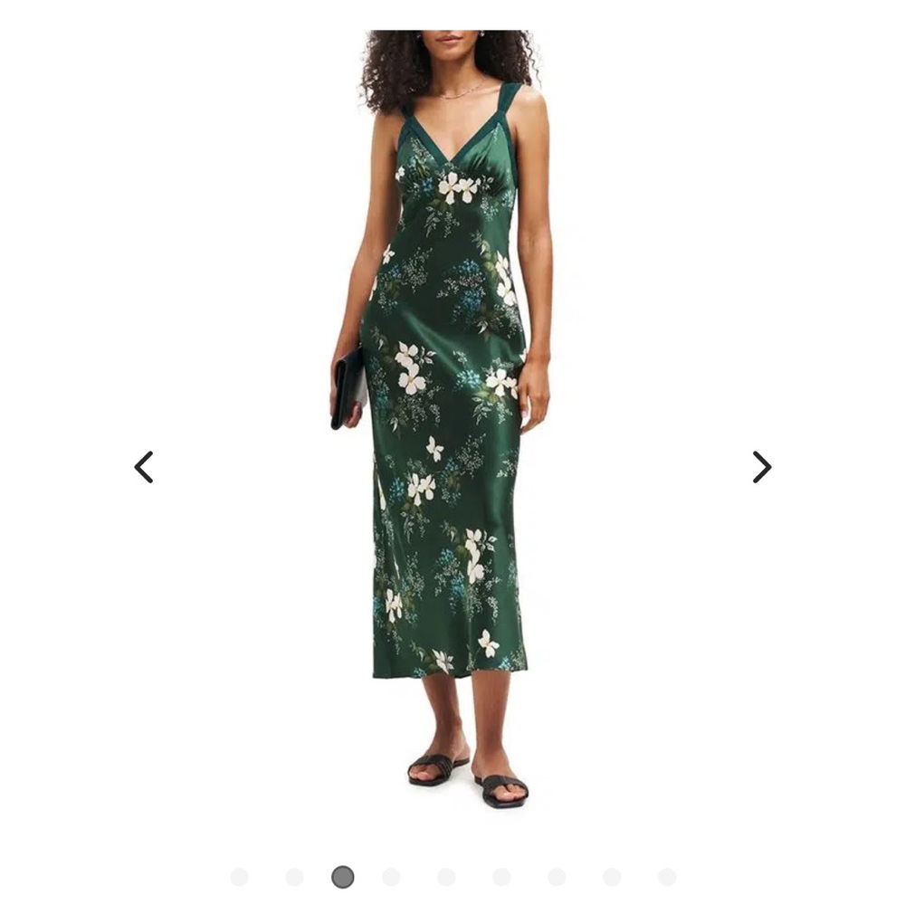 Reformation Neola Silk Dress Portia XS